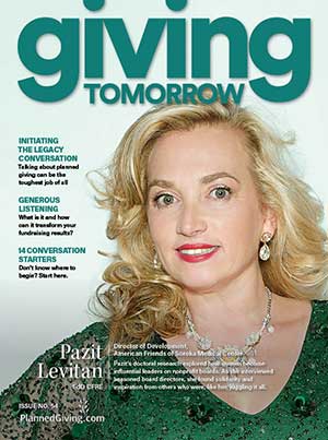 Pazit Levitan Cover of Giving Today & Tomorrow