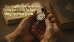 Elderly hands holding vintage pocket watch beside letters and book, symbolizing legacy, memory, and time's role in giving. It illustrates a blog post about the importance of having a planned giving program.