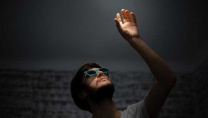 An image of a man looking up just like Philanthropy Needs to Look Around, Not Just Up.