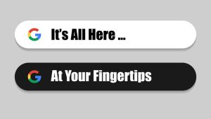 Google-style search bars with the phrases “It’s All Here…” and “At Your Fingertips,” highlighting that information is easily accessible. Donor cultivation is critical. Fundraisers must understand money and how their donors think.